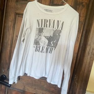 Men’s Large Nirvana Bleach Long sleeve shirt